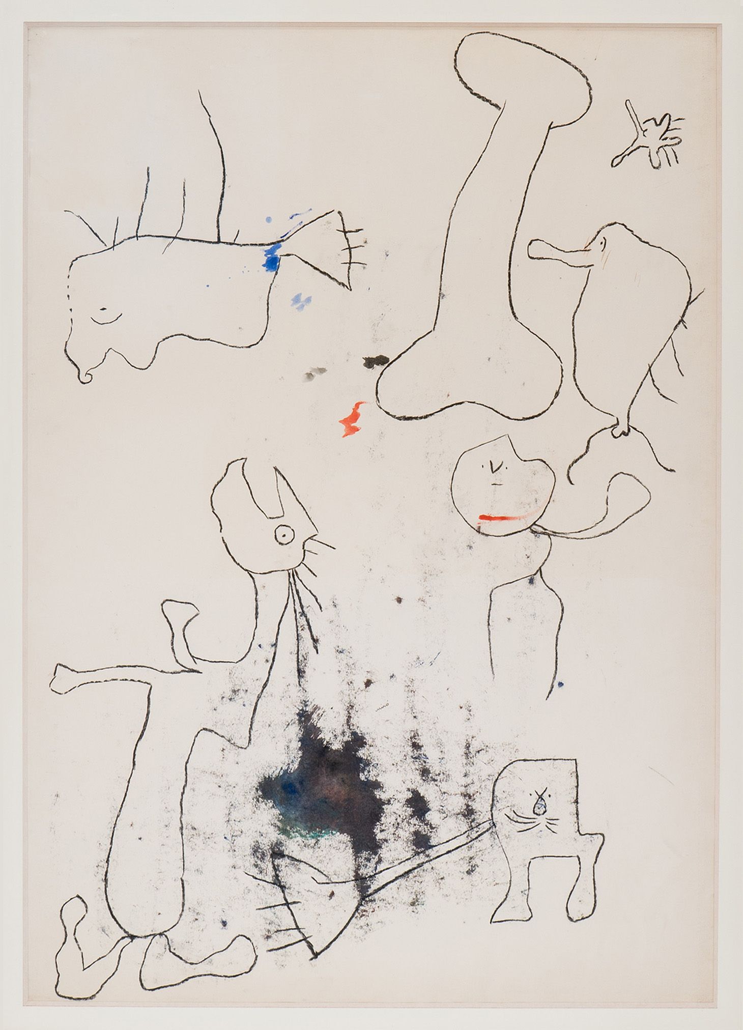 Joan MIRÓ -Untitled- 1937 Pencil on stained paper 106 x 75 cm Signed lower center Signed and dated on the back copie 4.jpg
